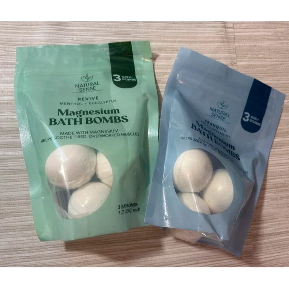 New natural sense magnesium bath bombs